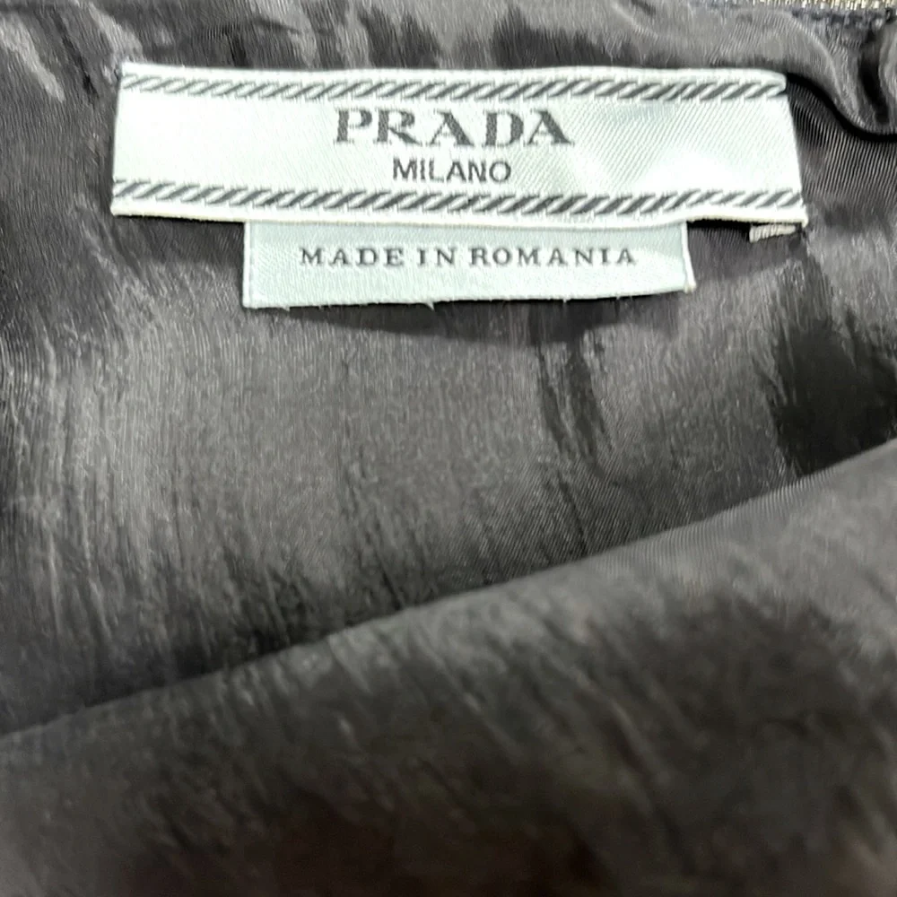 Prada Short Sleeve Peplum Top, Navy, EU 42/US 6 - Picture 9 of 10